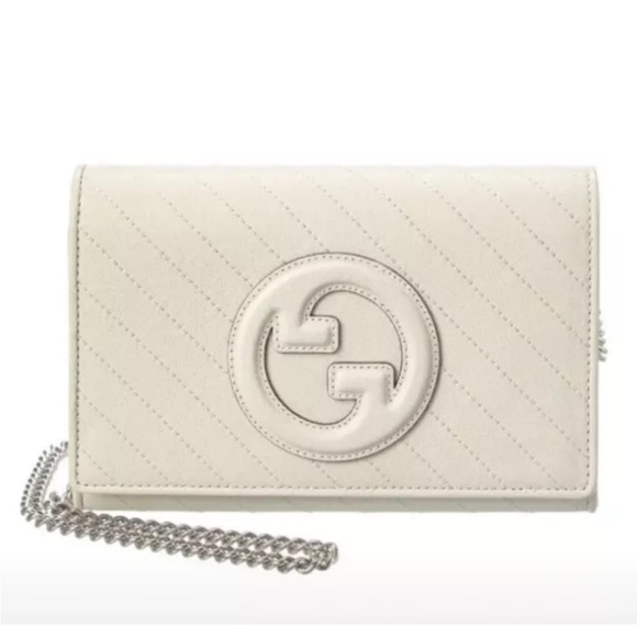 Gucci Cream Clutch with Chain Strap - Picture 1 of 11